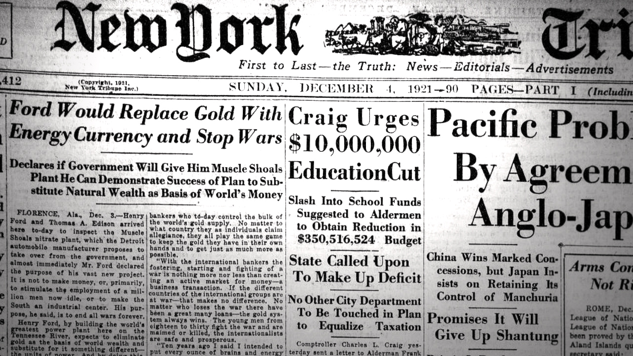 How Henry Ford Envisaged Bitcoin 100 Years Ago — A Unique 'Energy Currency' That Could 'Stop Wars'